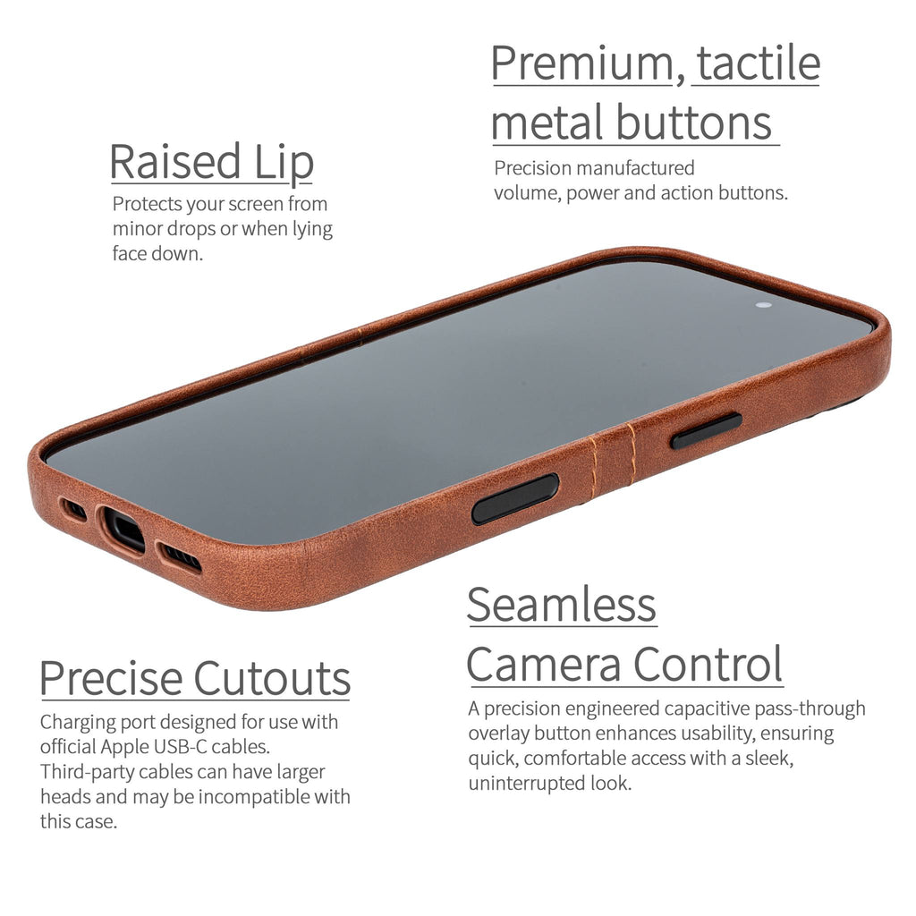 M2 Exec Card Case for iPhone 17 - Brown