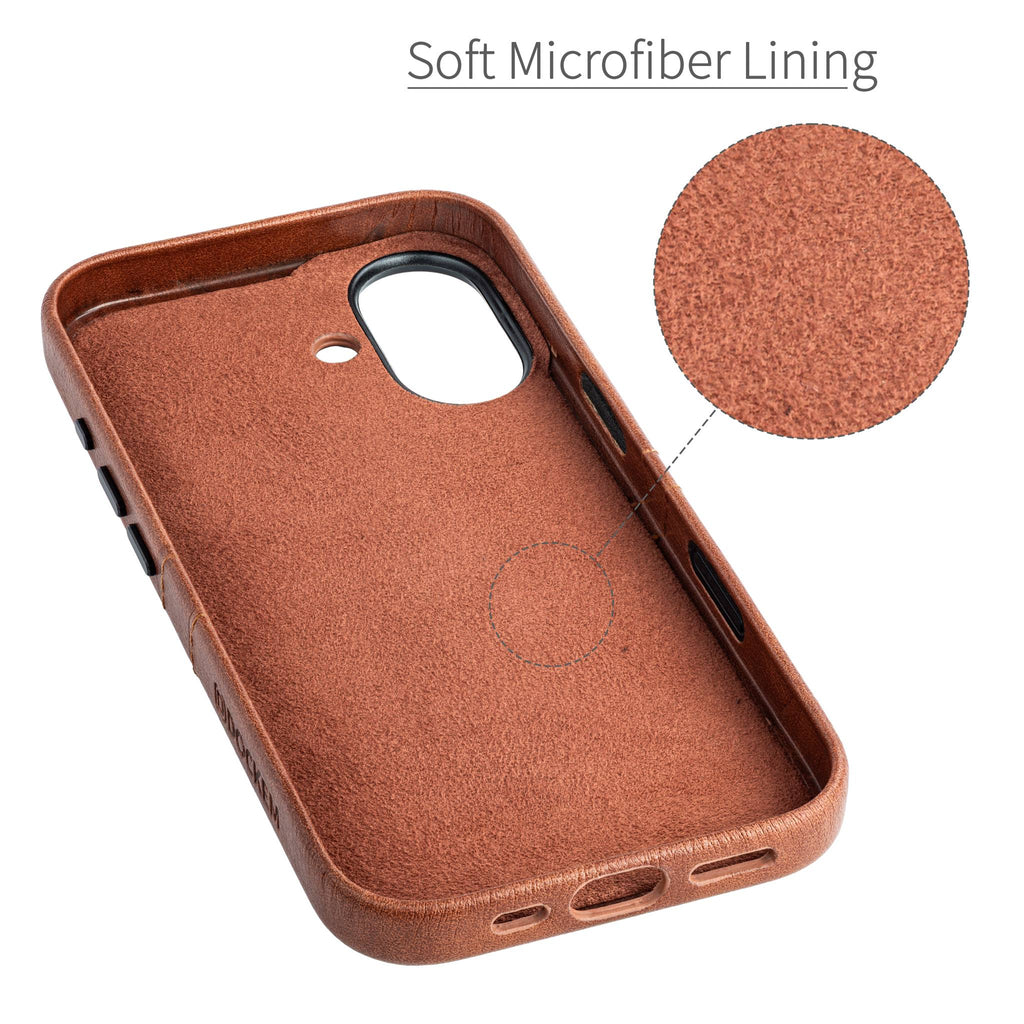 M2 Exec Card Case for iPhone 17 - Brown
