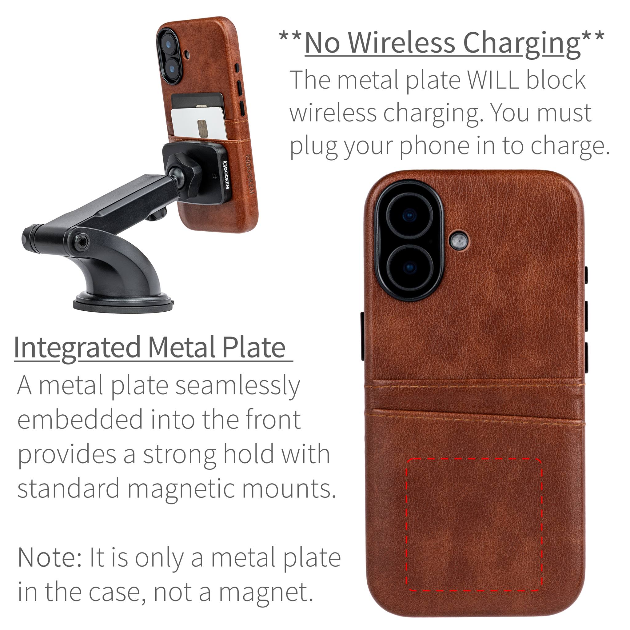 M2 Exec Card Case for iPhone 17 - Brown