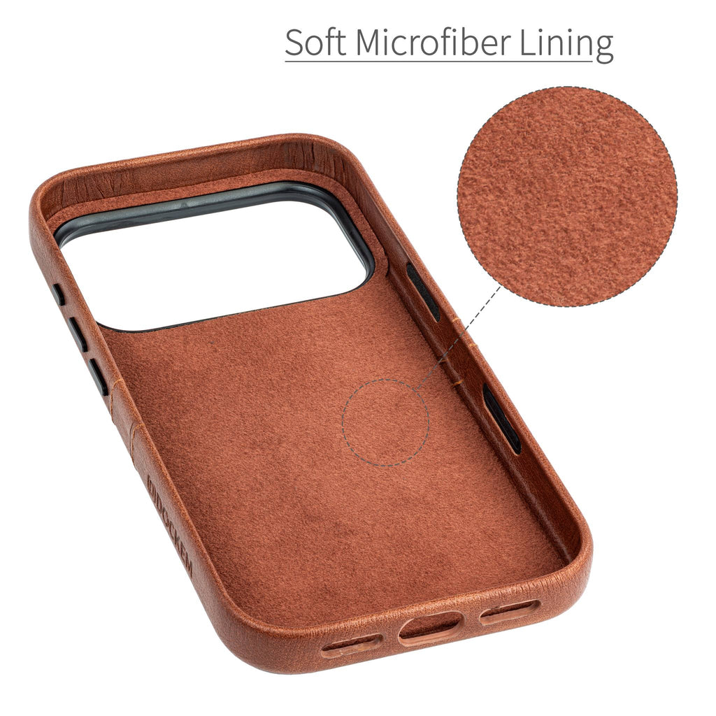 M2 Exec Card Case for iPhone 17 Pro - Brown