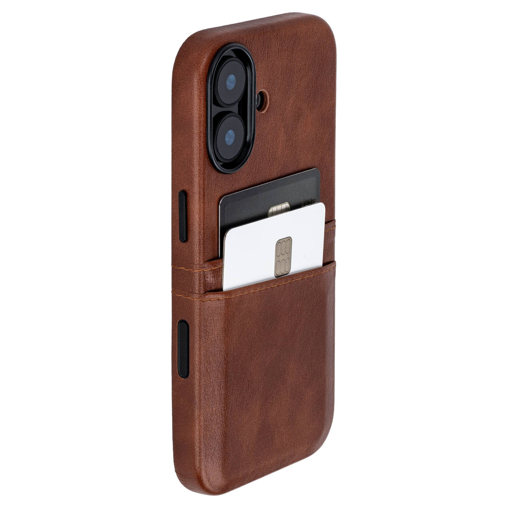 M2 Exec Card Case for iPhone 17 - Brown