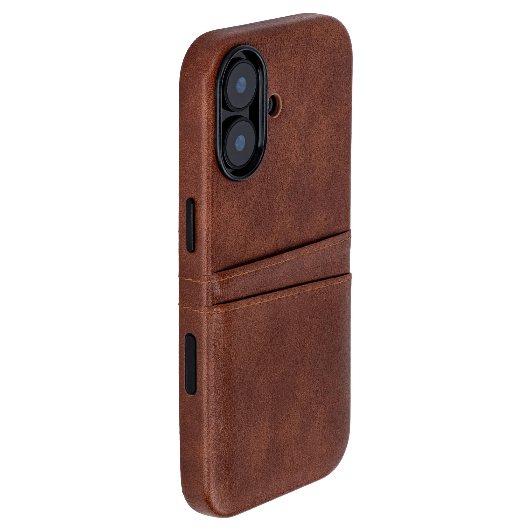 M2 Exec Card Case for iPhone 17 - Brown