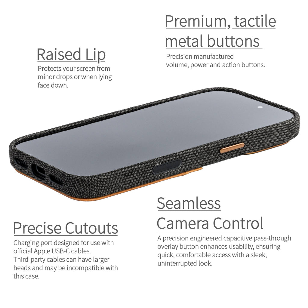 iPhone 17 Fabric M2F Card Case [Light Brown]
