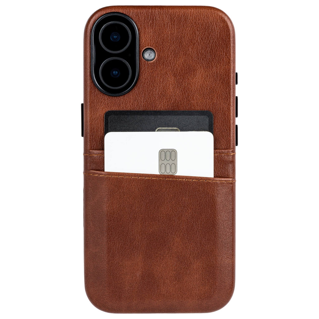 M2 Exec Card Case for iPhone 17 - Brown