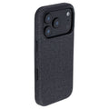 MSVL Slim Vegan Leather Case for iPhone 17 Pro - Charcoal Black