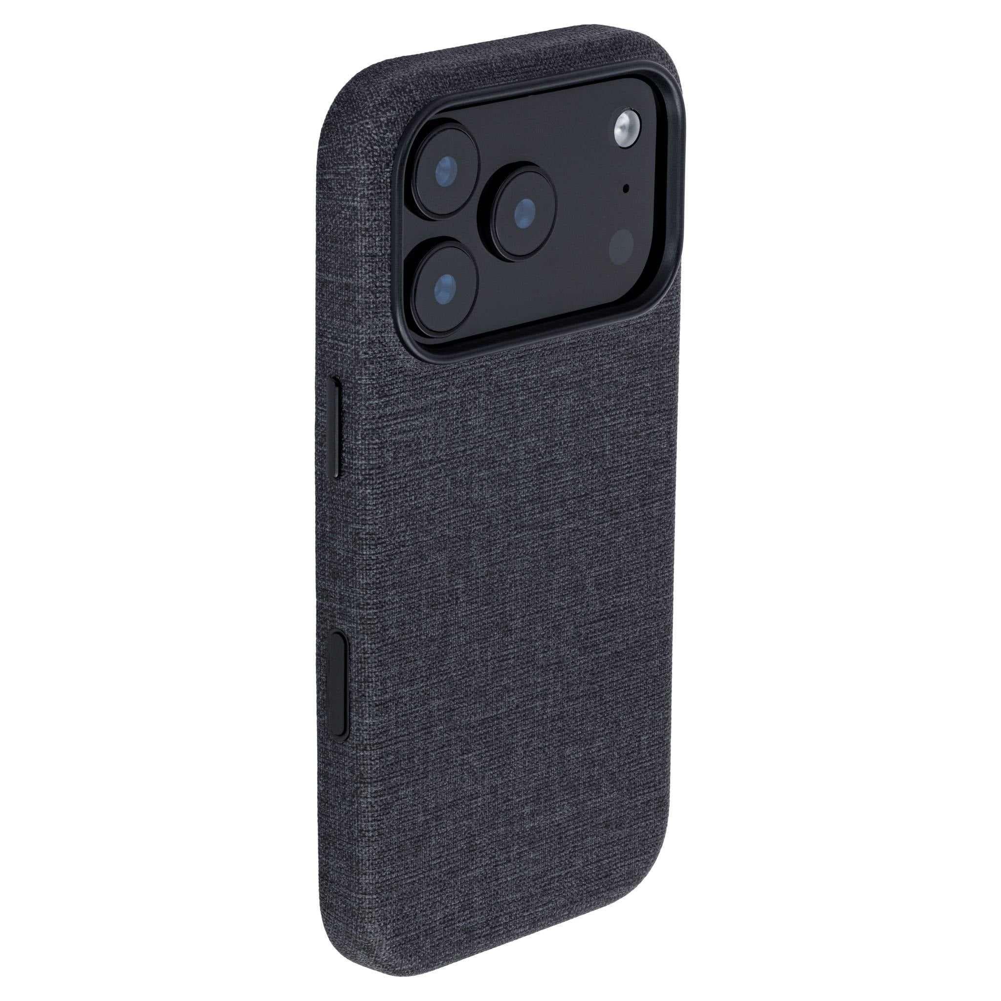 MSVL Slim Vegan Leather Case for iPhone 17 Pro - Charcoal Black