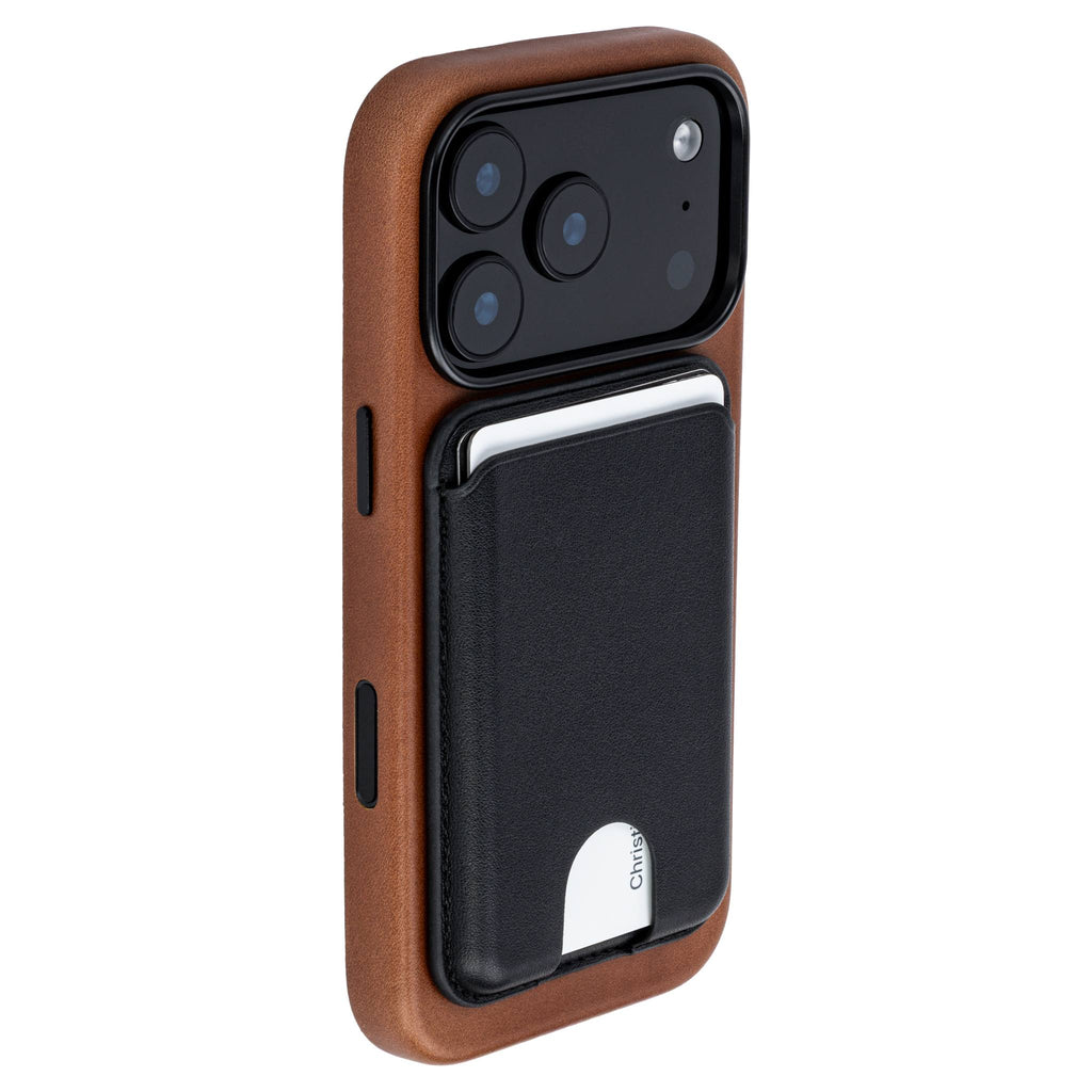 Slim Genuine Leather Case for iPhone 17 Pro - Brown - MSGL
