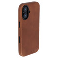 Slim Genuine Leather Case for iPhone 17 - Brown - MSGL