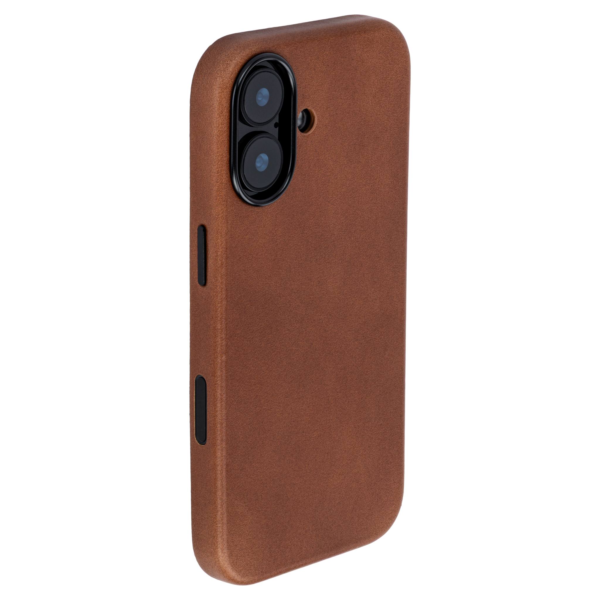 Slim Genuine Leather Case for iPhone 17 - Brown - MSGL