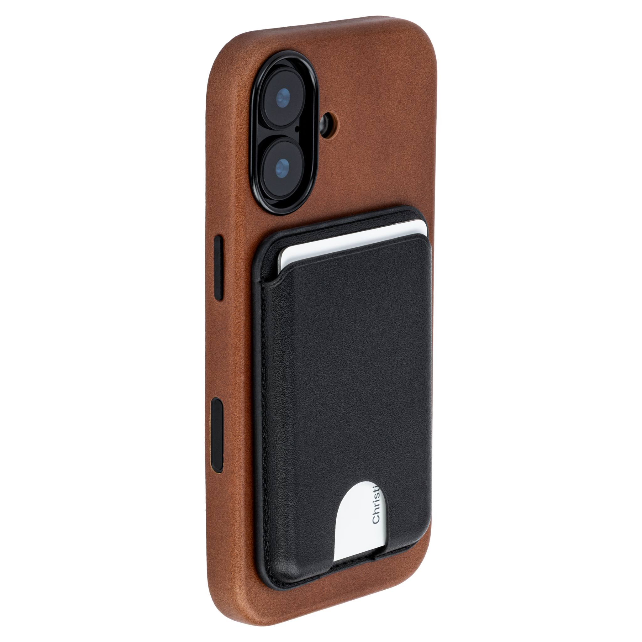 Slim Genuine Leather Case for iPhone 17 - Brown - MSGL