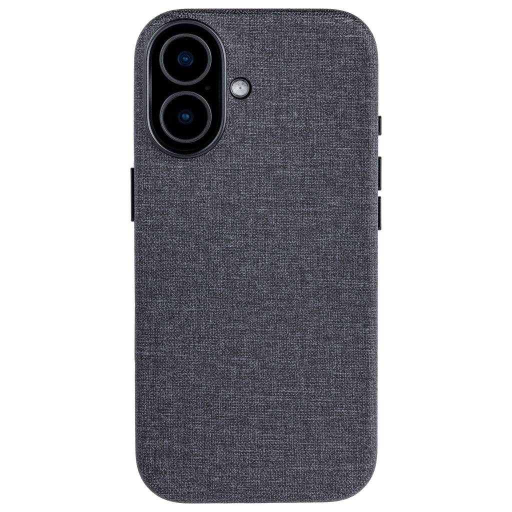MSVL Slim Vegan Leather Case for iPhone 17 - Charcoal Black