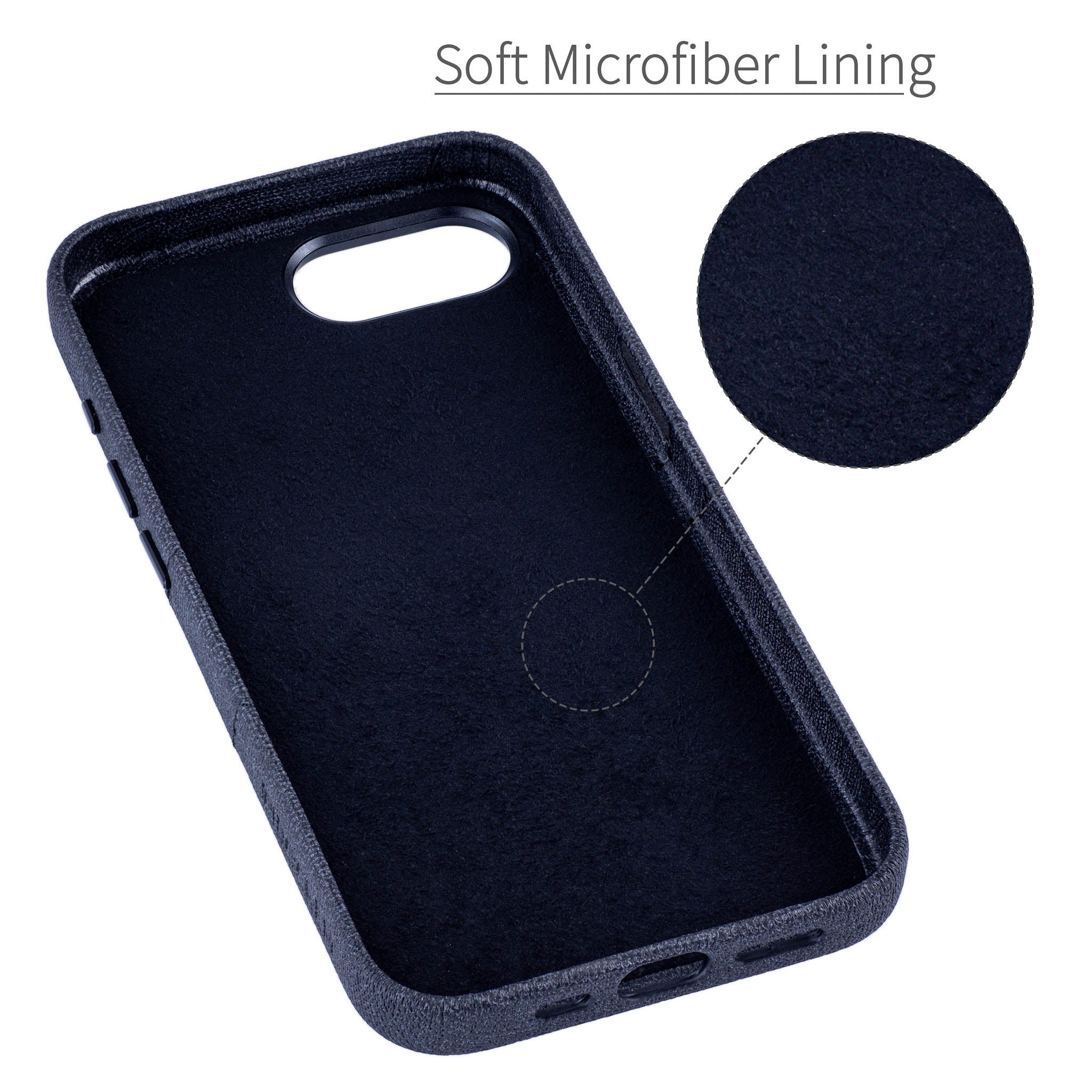 Luxe Card Case for iPhone 17e / 16e - Charcoal Black