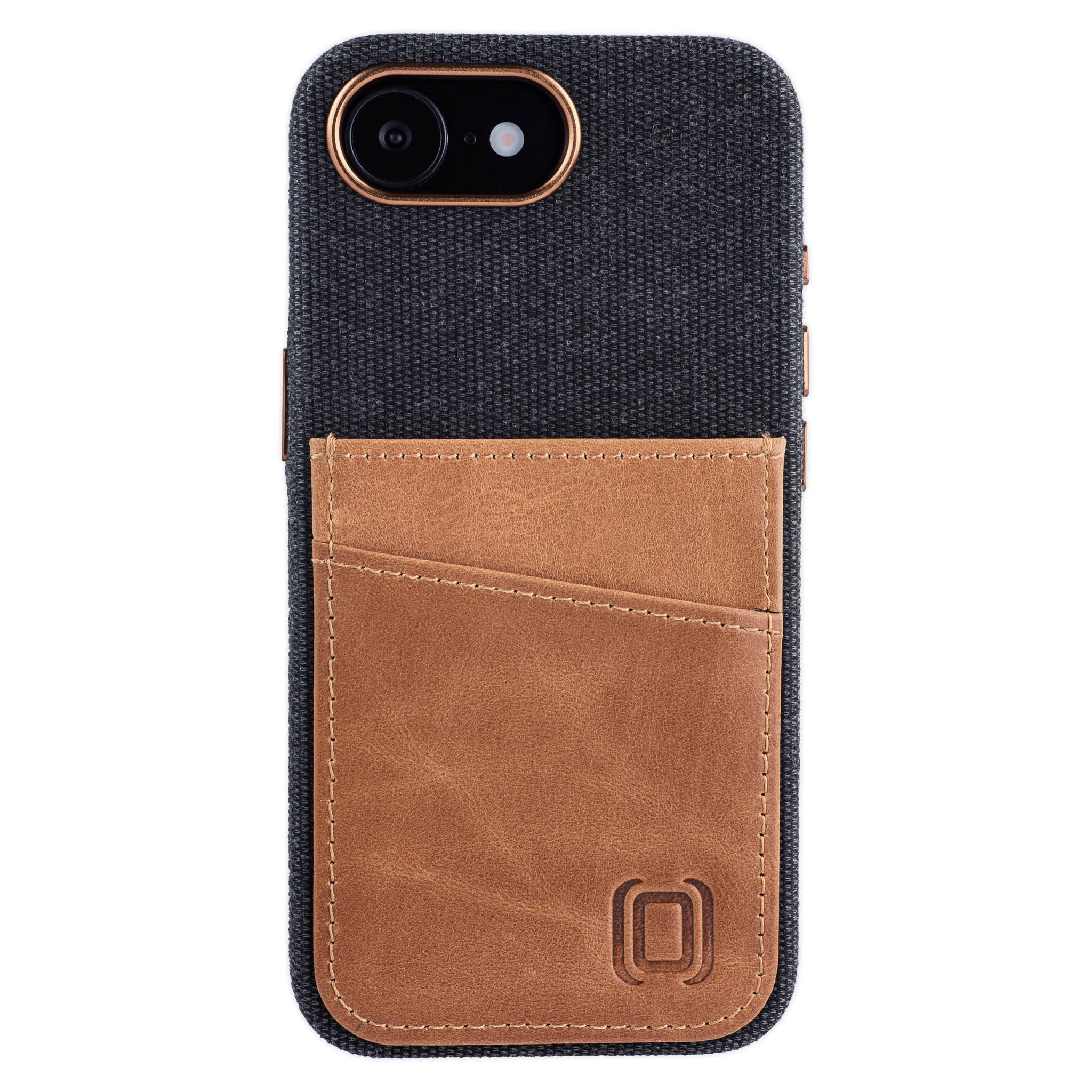 Fabric and Leather Card Case for iPhone 17e / 16e - M2F