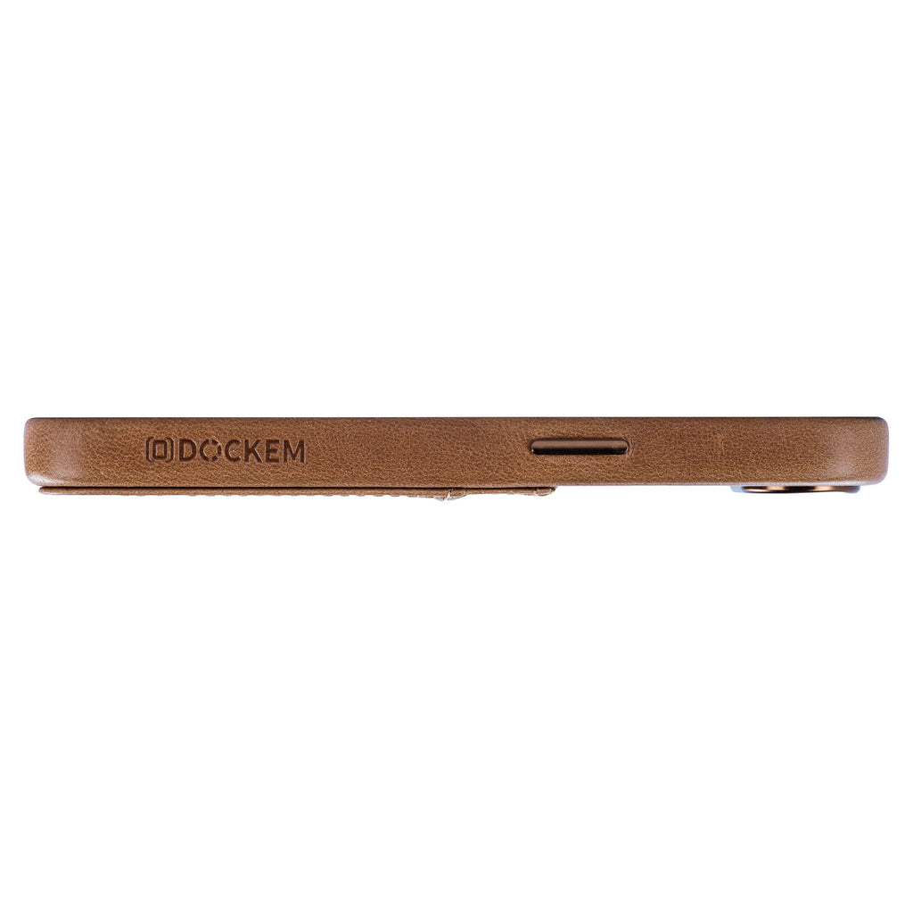 Genuine Leather Card Case for iPhone 17e / 16e - Light Brown - M2GL