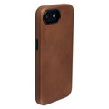 Slim Genuine Leather Case for iPhone 17e / 16e - Brown - MSGL