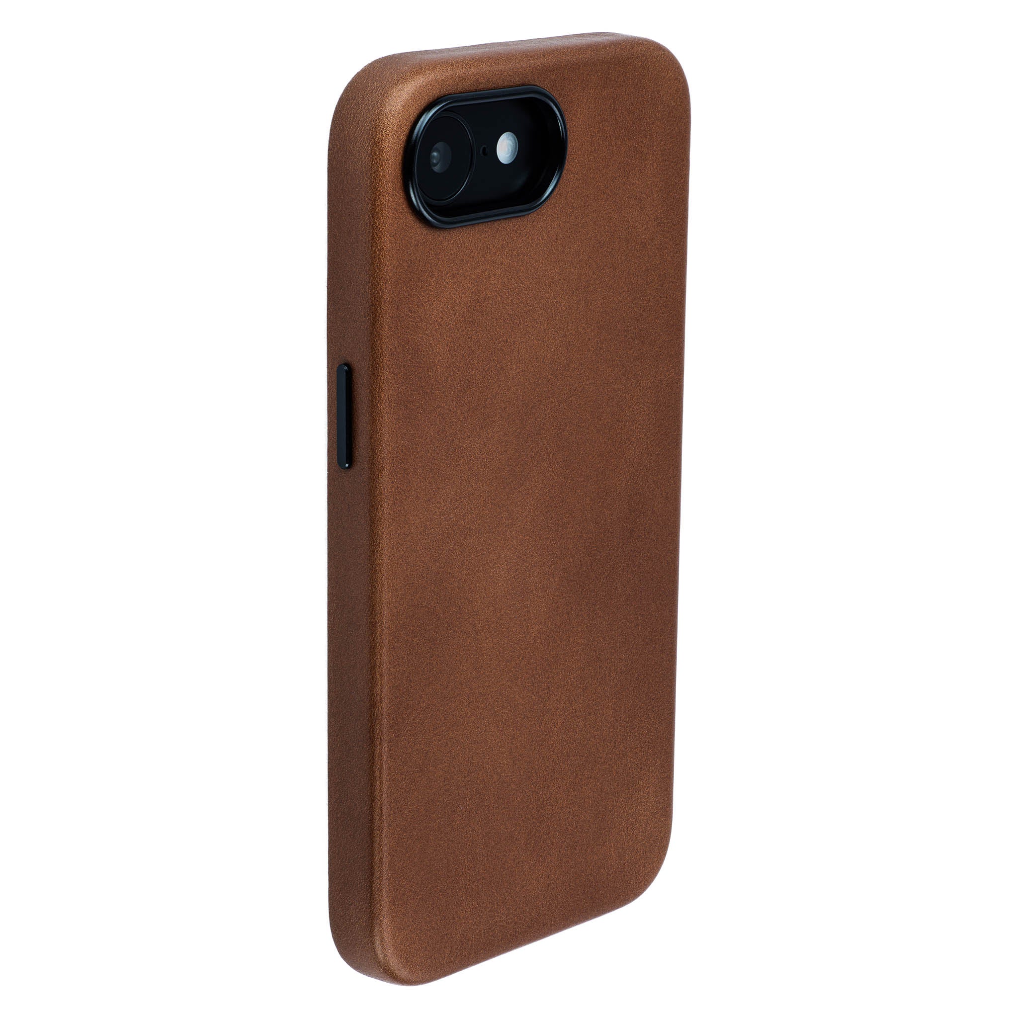 Slim Genuine Leather Case for iPhone 17e / 16e - Brown - MSGL