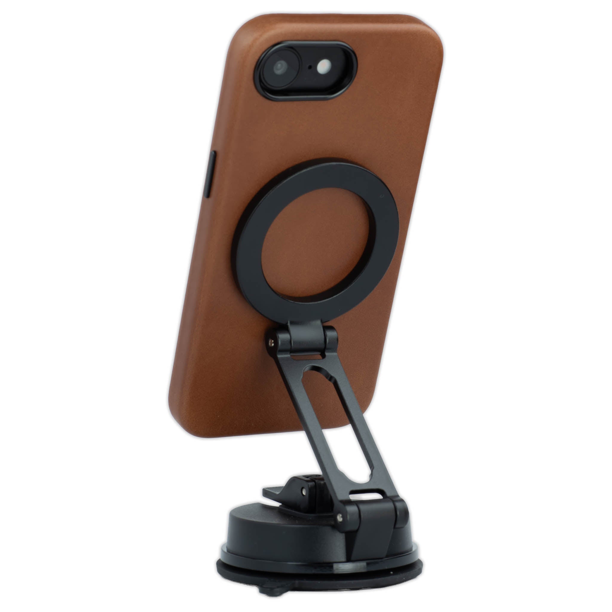 Slim Genuine Leather Case for iPhone 17e / 16e - Brown - MSGL